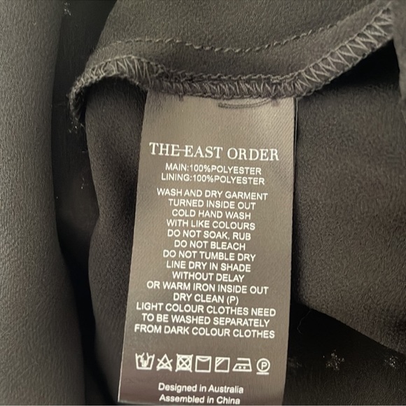 The East Order Mini Dress Black Size Medium NWT - Picture 13 of 17